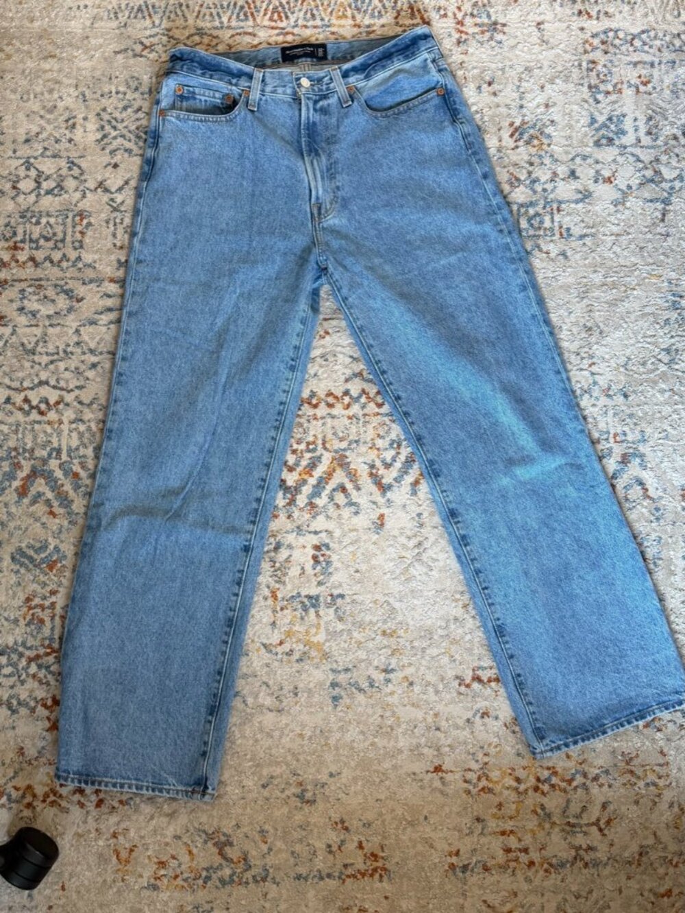Abercrombie Baggy Rigid Denim Jeans Waist 32